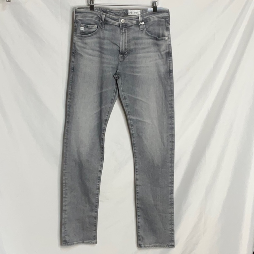 AG Adriano Goldschmied Tellis Modern Slim Vapor Washed Gray Jeans NWT